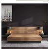 定制现代卧室套装木质储物床 MDF 榻榻米双人床架带储物空间和床头板