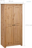 卧室两门衣柜带抽屉和挂杆，衣橱衣柜衣服双人带挂杆，31.5'x19.7'x67.5' 